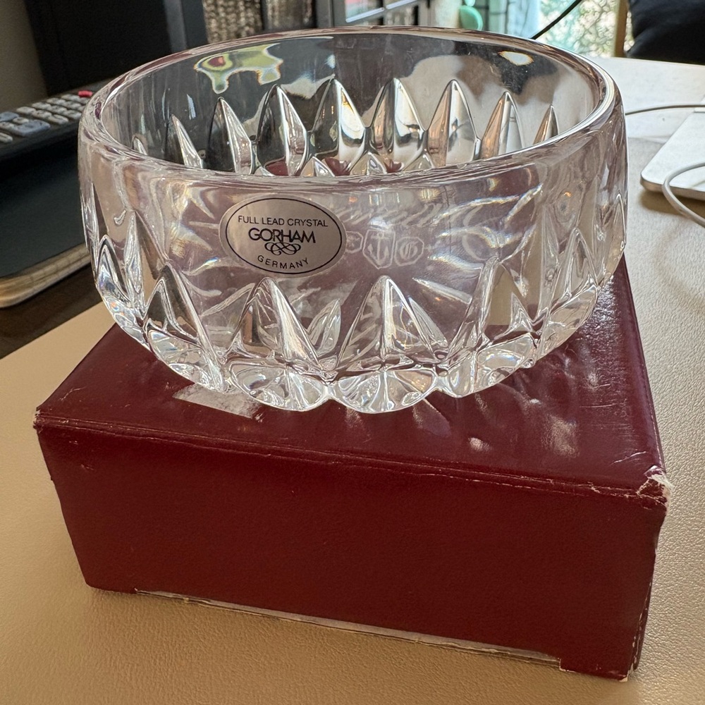 Gotham Althea Crystal Bowl with Box